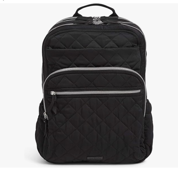 Vera Bradley Performance Twill XL Campus Backpack | Black | NWT - Picture 1 of 7